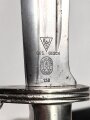 Reichsarbeitsdienst, Hauer für Mannschaften und Unterführer. Hersteller Julius Krebs Solingen. Überarbeitetes Stück, die Schrauben an der Scheide neuzeitlich ergänzt