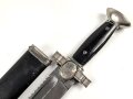 Deutsches Rotes Kreuz III.Reich, Hauer für Mannschaften. Die Klinge zum Teil narbig, Scheide überlackiert, sonst gut