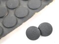 Paar Knöpfe für Feldmützen der Wehrmacht. Je 12mm Durchmesser, dunkelblauer Originallack. Sie erhalten ein Paar = 2 Stück von der originalen Pappunterlage