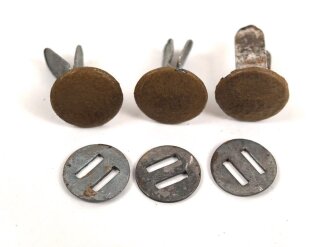 Satz Nieten für Stahlhelm der Wehrmacht, gebraucht,...