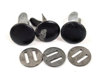 Satz Nieten für Stahlhelm der Wehrmacht, gebraucht,...