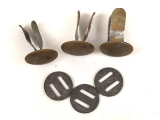 Satz Nieten für Stahlhelm der Wehrmacht, gebraucht,...