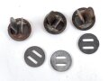 Satz Nieten für Stahlhelm der Wehrmacht, gebraucht, neuzeitlich lackiert