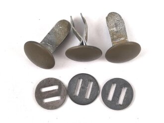 Satz Nieten für Stahlhelm der Wehrmacht, gebraucht,...