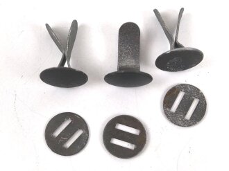 Satz Nieten für Stahlhelm der Wehrmacht, gebraucht,...