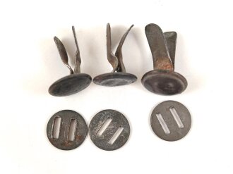 Satz Nieten für Stahlhelm der Wehrmacht, gebraucht,...