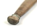 Unterer Scheidenbeschlag für eine Blankwaffe. Höhe 121,5mm, Breite oben innen gemessen 20,5mm