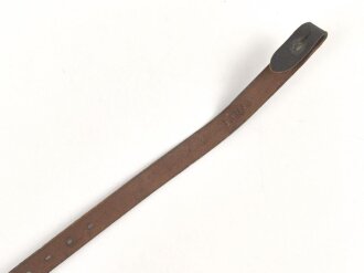 Stahlhelm Kinnriemen Wehrmacht, neuzeitliche Fertigung.