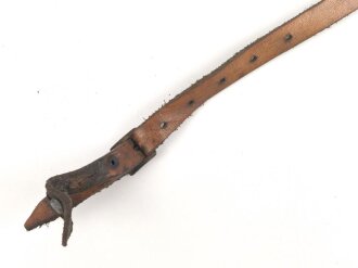 Stahlhelm Kinnriemen Wehrmacht, neuzeitliche Fertigung.