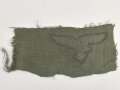 Luftwaffe Brustadler, original vernäht, ausgeschnitten aus einer Tarnfeldbluse für Angehörige der Felddivision.