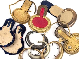 Kaiserreich, Konvolut defekte Epauletten und Ersatzteile