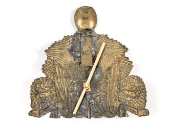 Schweden, Emblem für ein Tschako, Messingblech ca....