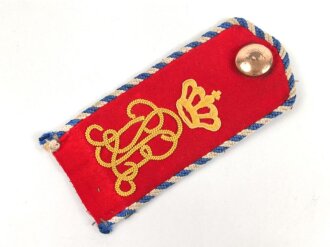 Bayern, einzelne Achselklappe für einen einjährig Freiwilligen im 3. Infanterie Regiment Prinz Karl. Gesamtlänge 12cm