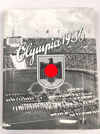 Sammelbilderalbum "Olympia 1936" - Band 2 Die Olympischen Spiele 1936 in Berlin und Garmisch-Partenkirchen, 127 Seiten, komplett, im Schutzumschlag