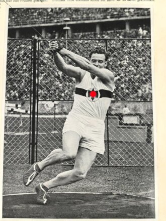 Sammelbilderalbum "Olympia 1936" - Band 2 Die Olympischen Spiele 1936 in Berlin und Garmisch-Partenkirchen, 127 Seiten, komplett, im Schutzumschlag