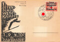 Ansichskarte Deutsche Post Osten "1. Oster-Schi-Wettkämpfe 1940 in Zakopane"