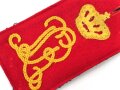 Bayern, einzelne Achselklappe für Mannschaften im 3. Infanterie Regiment Prinz Karl. Gesamtlänge 13cm