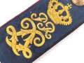 Bayern, einzelne Schulterlklappe für Mannschaften im 1. Feldartillerie-Regiment Prinz-Regent Luitpold. Gesamtlänge 14cm