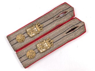 Preußen, Paar Schulterstücke für einen Militärbeamten. Gesamtlänge je 13cm