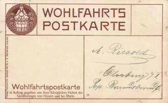 1. Weltkrieg, Ansichtskarte "Großherzog Ernst...