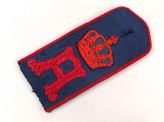 Hessen Darmstadt, einzelnes Schulterstück für Mannschaften im Infanterie Regiment Nr. 117. Gesamtlänge 12cm, scheinbar Eigenbau