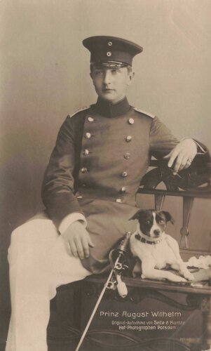 1. Weltkrieg, Ansichtskarte "Prinz August Wilhelm"