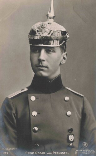 1. Weltkrieg, Ansichtskarte "Prinz Oscar von Preussen"