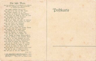 1. Weltkrieg, Ansichtskarte "Der letzte Mann"