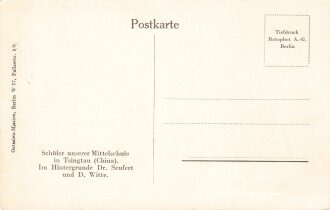 1. Weltkrieg, Ansichtskarte "Schüler unserer...