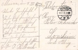 1. Weltkrieg, Ansichtskarte "von Hindenburg"