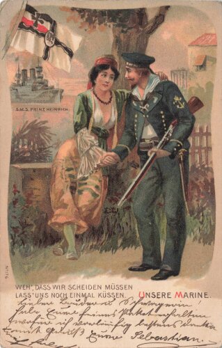 1. Weltkrieg, Ansichtskarte "Unsere Marine"