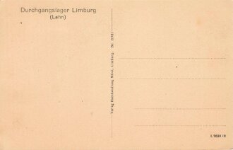 1. Weltkrieg, Ansichtskarte "Durchgangslager Limburg...
