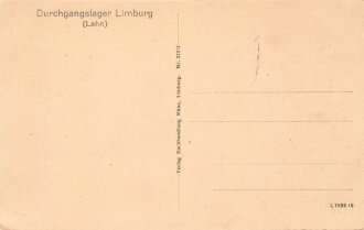 1. Weltkrieg, Ansichtskarte "Durchgangslager Limburg...