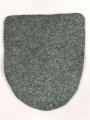Tuchunterlage für ein Krim- oder Kubanschild Heer, aus originalem Wehrmachtstuch von Hand ausgeschnitten. Feldgraue Ausführung, 1 Stück