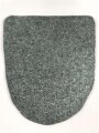 Tuchunterlage für ein Krim- oder Kubanschild Heer, aus originalem Wehrmachtstuch von Hand ausgeschnitten. Feldgraue Ausführung, 1 Stück