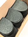 Tuchunterlage für ein Krimschild oder Kubanschild Heer, aus originalem Wehrmachtstuch von Hand ausgeschnitten. Feldgraue Ausführung, 1 Stück