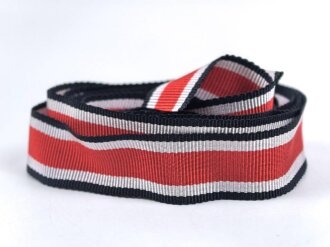 Band für das Eiserne Kreuz 2. Klasse 1939. Schmale Ausführung für die Bandspange 16 mm. Gesamtlänge 140cm