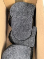 Tuchunterlage für ein Krimschild oder Kubanschild Luftwaffe, aus originalem Wehrmachtstuch von Hand ausgeschnitten. Fliegerblusentuch, 1 Stück