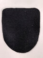 Tuchunterlage für ein Krimschild oder Kubanschild Panzertruppe, aus originalem Wehrmachtstuch von Hand ausgeschnitten. 1 Stück