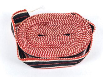 Band für die Kriegsverdienstmedaille, Schmale Ausführung für die Bandspange 16 mm. Gesamtlänge 250cm