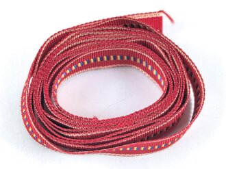 Rumänien, Bandabschnitt für die Bandspange zur Medaille Kreuzzug gegen den Kommunismus 1941, Breite  16mm. Sie erhalten 10cm von der Rolle abgeschnitten