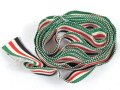 Band zur  Deutsch-Italienischen Feldzugsmedaille in Afrika. Schmale Ausführung für die Bandspange 16 mm. Sie erhalten 5cm von der Rolle abgeschnitten