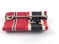 Bandspange Kriegsverdienstkreuz 2.Klasse mit Schwertern / Medaille Winterschlacht im Osten, 30mm
