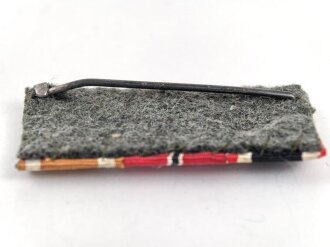 Bandspange Kriegsverdienstkreuz 2.Klasse mit Schwertern / Medaille Winterschlacht im Osten / Schutzwall Ehrenzeichen, 44mm