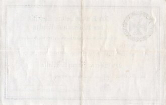 1. Weltkrieg, Verleihungsurkunde für das Eiserne...