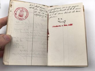 1. Weltkrieg Württemberg, Konvolut Ausweise und Verleihungsurkunden eines Angehörigen im Infanterie Regiment 124.