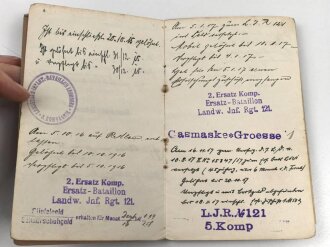 1. Weltkrieg Württemberg, Konvolut Ausweise und Verleihungsurkunden eines Angehörigen im Infanterie Regiment 124.