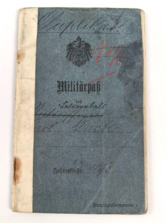 1. Weltkrieg Württemberg, Konvolut Ausweise und Verleihungsurkunden eines Angehörigen im Infanterie Regiment 124.