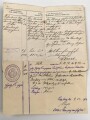 1. Weltkrieg Württemberg, Konvolut Ausweise und Verleihungsurkunden eines Angehörigen im Infanterie Regiment 124.