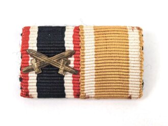 Bandspange Kriegsverdienstkreuz 2.Klasse mit Schwertern / Schutzwall Ehrenzeichen 30mm